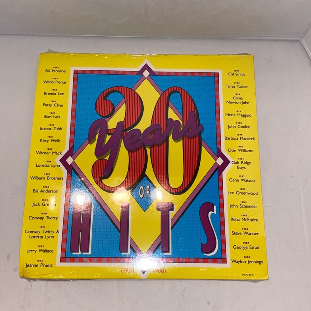 Vintage 2 LP, “30 Years of Hits” New & Sealed, (1958-1988),Folk, World, Country